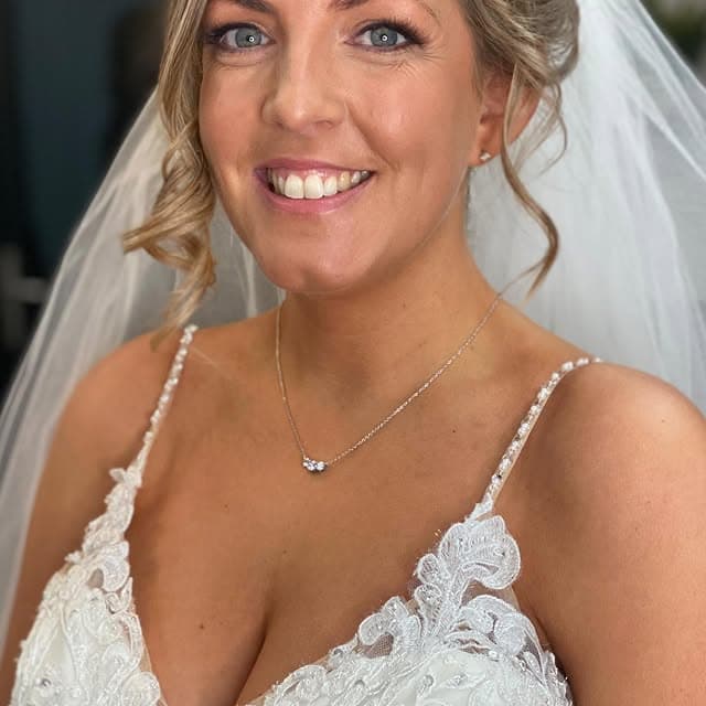 Bridal party makeup at Owen House Wedding Barn